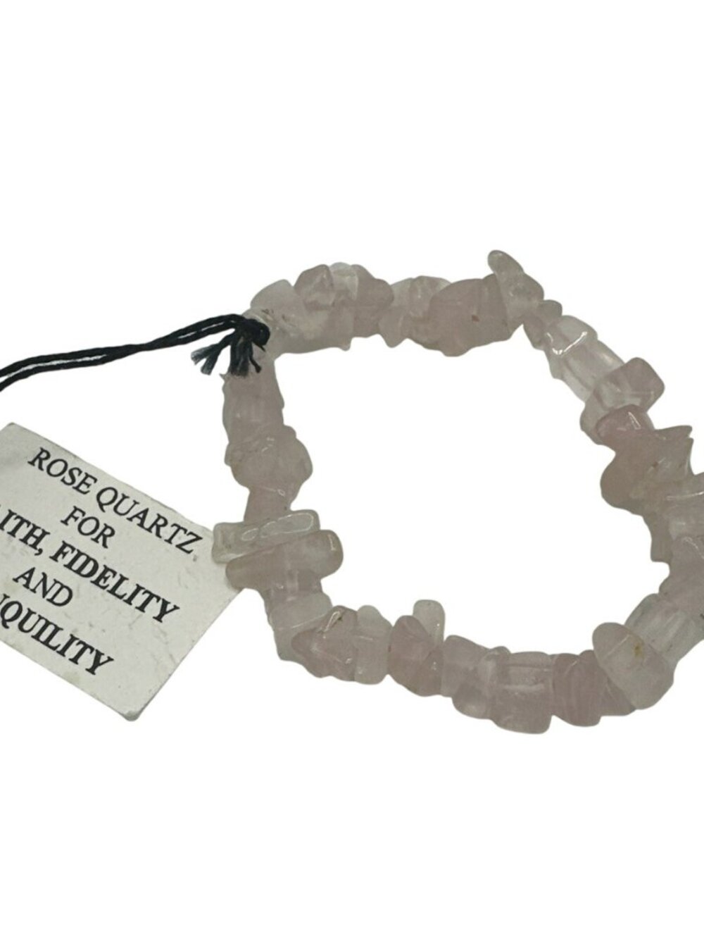 Rose Quartz Bracelet Stretch Costume Fashion Jewelry Dainty Faith Tranquility